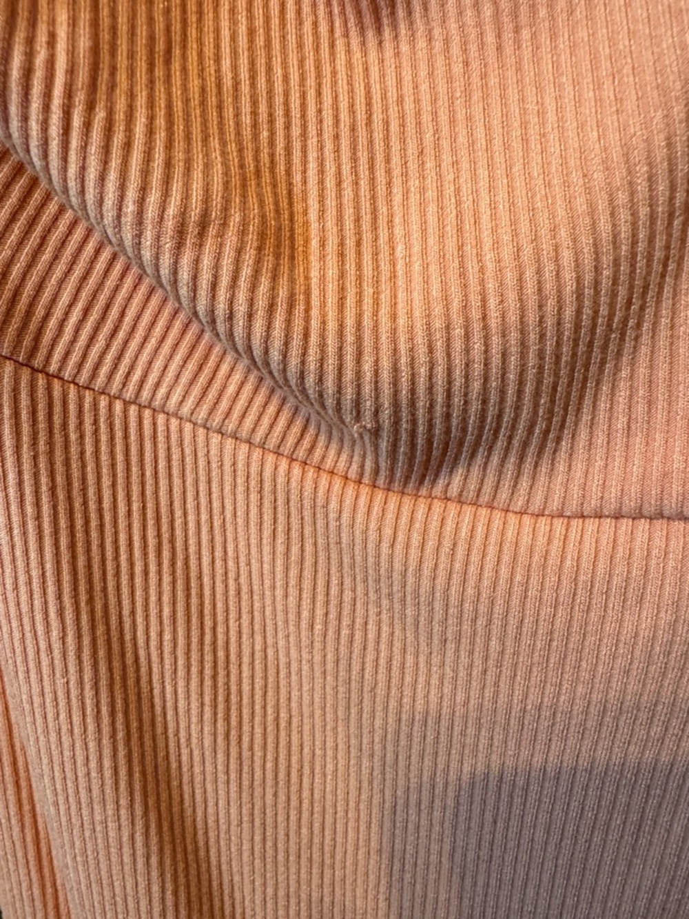 Here Comes the Sun Chic Peach Ribbed Midi Dress Size S - Picture 3 of 4